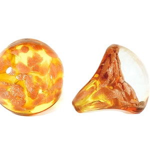 Murano Glass Ring ‘Gold Dome’ by Mystery of Venice, Murano Glass Ring, Murano Glass, Glass Ring, Murano Glass Jewelry, Italian Ring