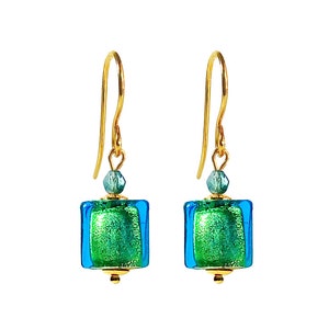 Murano Glass Earrings by Mystery of Venice ’Summer Jewel&#39;, Murano Glass Earrings, Murano Glass Jewelry, Glass Jewelry, Dainty Earrrings
