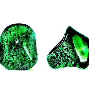 Murano Glass Ring by Mystery of Venice ’Neon Pyramid’, Murano Glass Ring, Glass Ring, Glass Rings, Murano Glass Jewelry, Murano Glass,
