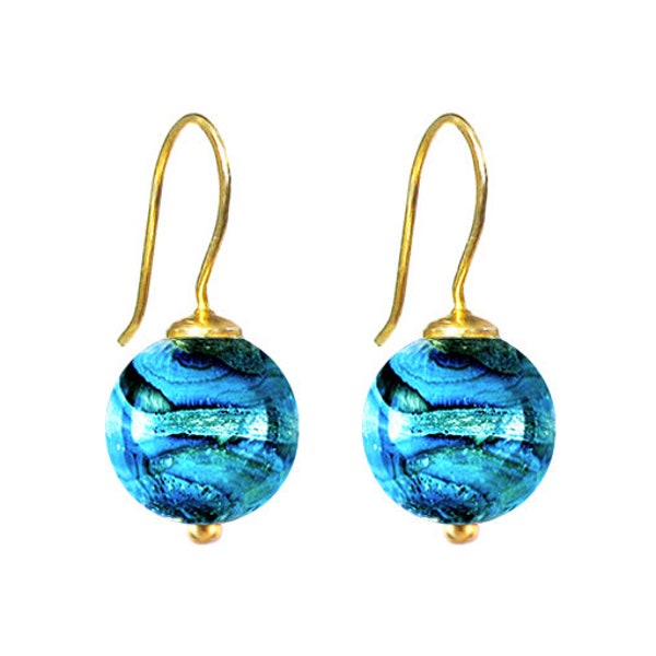 Boucles d’oreilles en verre de Murano 'Gaia' perles par Mystery of Venice, Italie, Boucles d’oreilles vénitiennes, Perles en verre de Murano, Boucles d’oreilles Gaia,