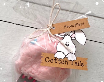 Cotton Tail Easter Basket Stuffers, Easter Candy Bags, Bunny Party Favor Bags, Easter Party Favors