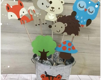 Woodland Baby Shower Decorations, Baby Shower Decorations Gender Neutral, Baby Shower Centerpiece, Woodland Animals Baby Shower