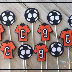 Soccer Theme Birthday Party, Soccer Cake Topper, Sports Theme Birthday Party, Soccer Cupcake Toppers, Soccer Birthday