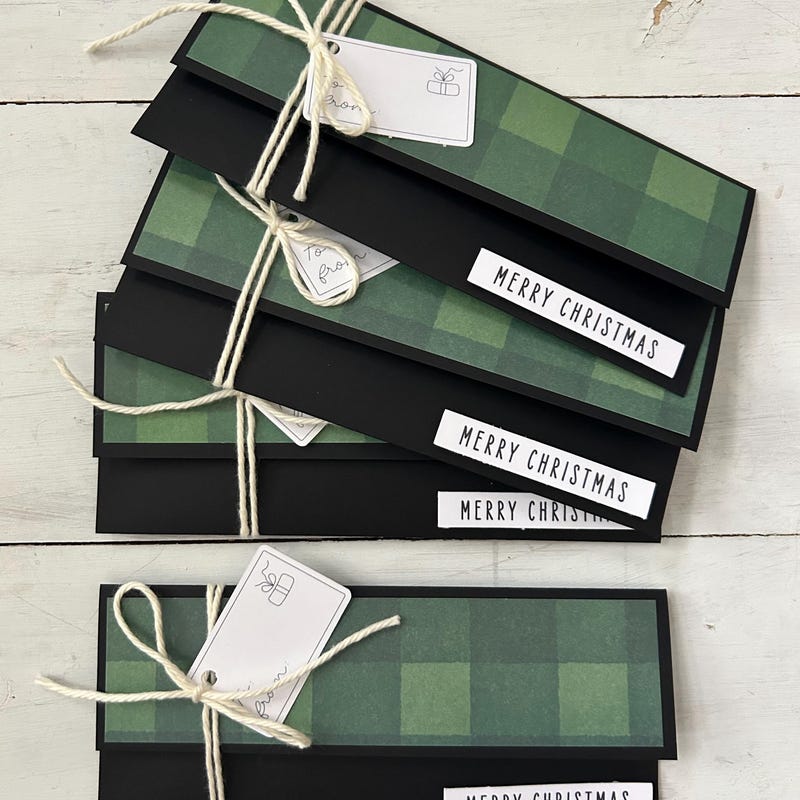 Merry christmas money envelopes