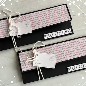 Christmas Money Holder, Christmas Cash Envelope, Christmas Gift Card Holder, Christmas Money Card