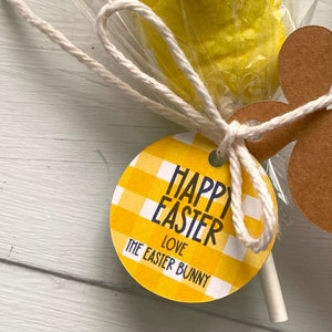 Easter Party Favors, Easter Basket Stuffers, Personalized Easter Treat Bags, Easter Gift Tags image 5