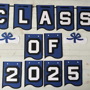 Graduation Banner Personalized, Graduation Party Decorations, Graduation Garland, Class Of 2025 Banner