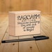 Sarcasm because beating the shit out of people is illegal. Funny Sign - Farmhouse - Block Wood, gift 3"x3.5"