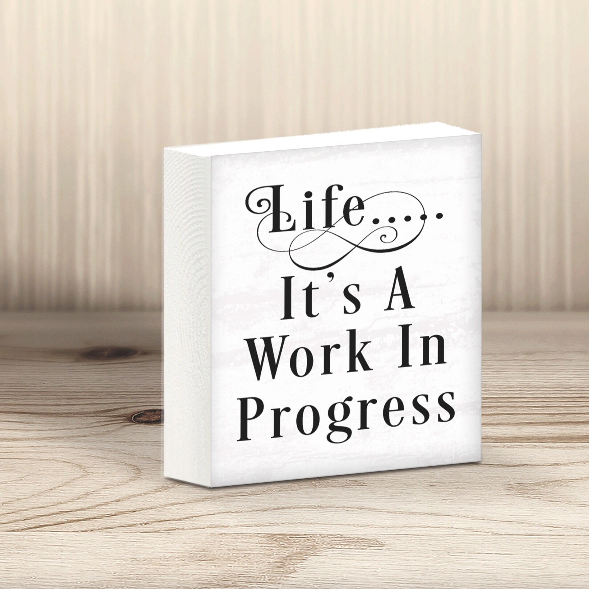 Life It S A Work In Progress Sign Farmhouse Decor Etsy Life It S A Work In Progress Sign Farmhouse Decor Etsy