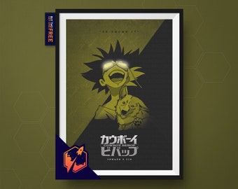Minimalist cowboy bebop poster