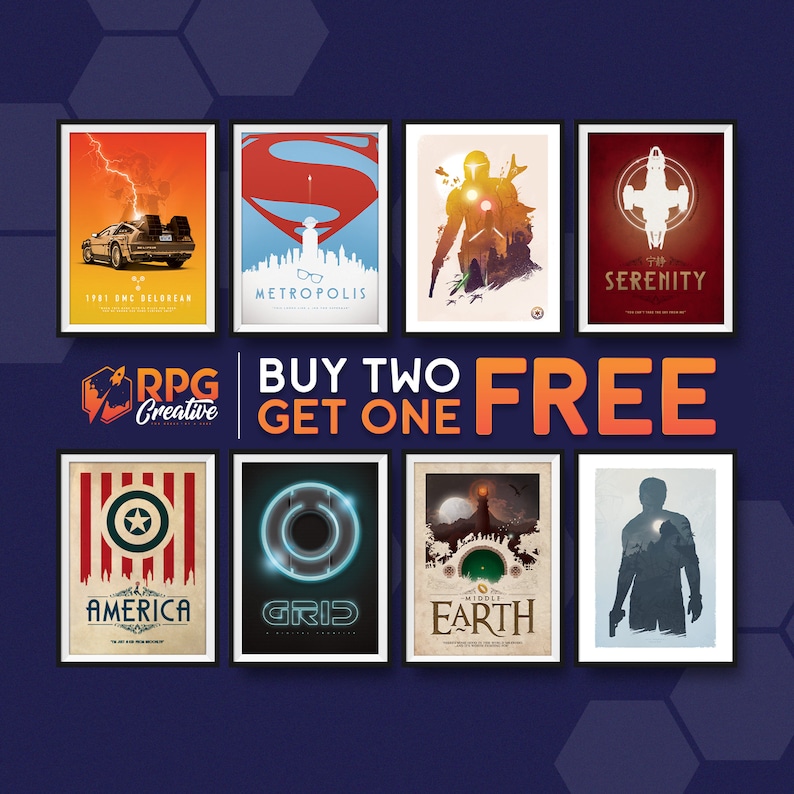 Buy Any 2 Get 1 FREE - Special Offer : All Posters Included* Movie Posters, Marvel, DC Comics, Illustration, Digital Print, Video Game Art 