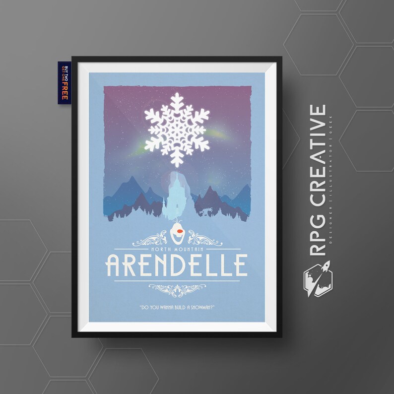 Frozen : Elsa Palace Disney Poster Gift for Her Disney Digital Print Movie Poster Disney Poster