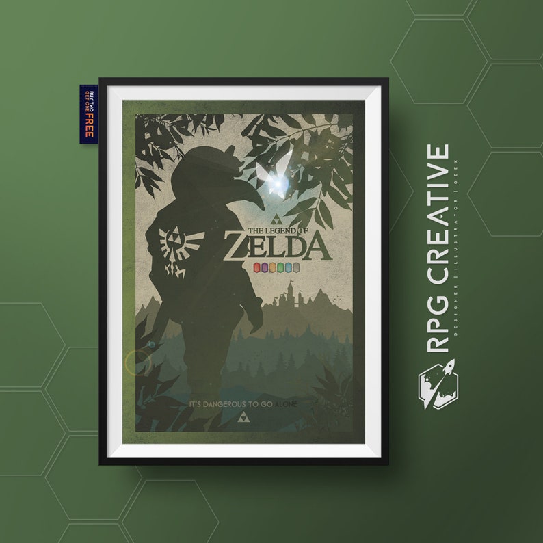 Legend of Zelda Link Video Game Art Zelda Gaming Etsy
