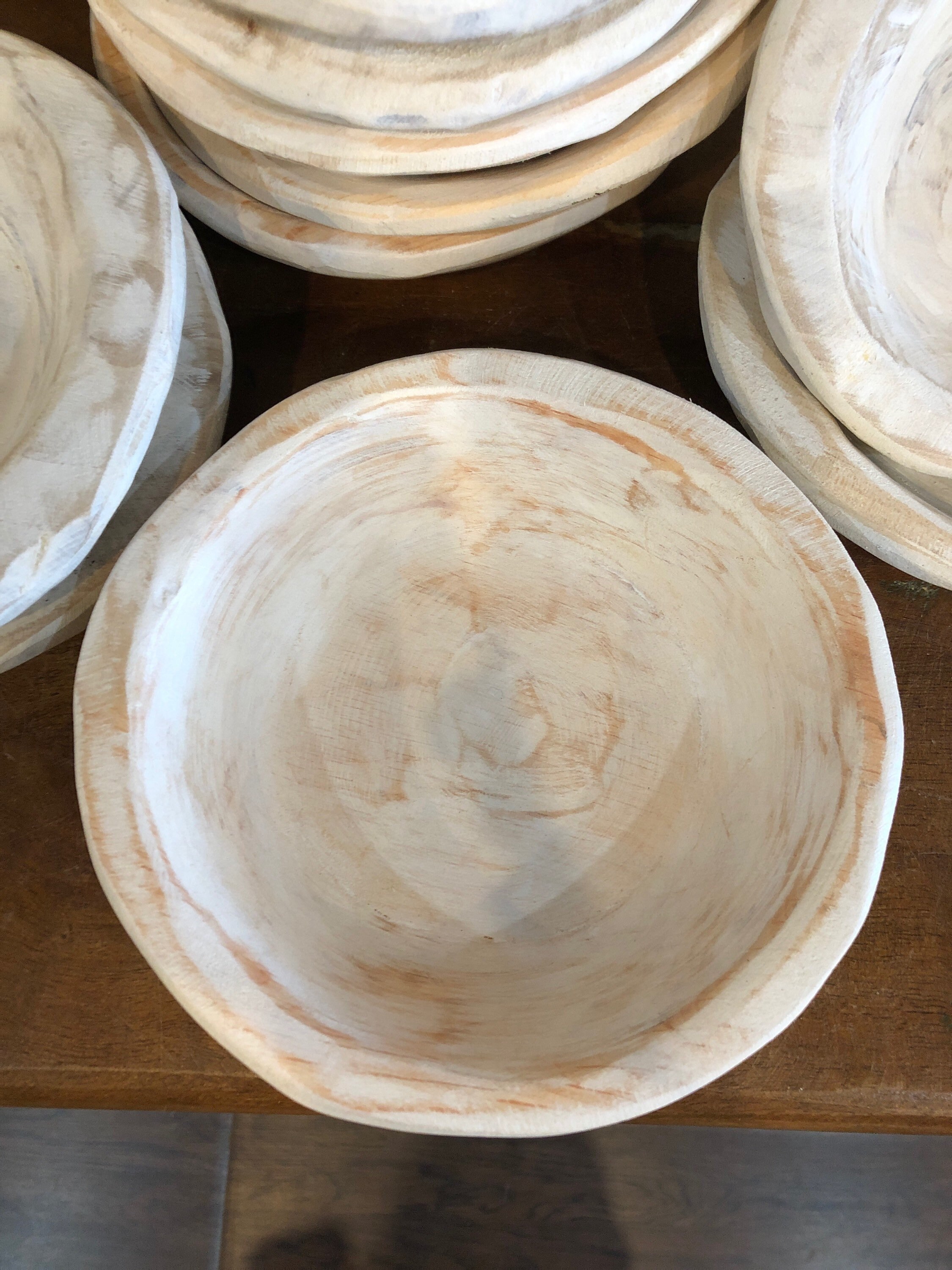 Wholesale Bundle of 10 Mini Round Dough Bowl White Etsy España