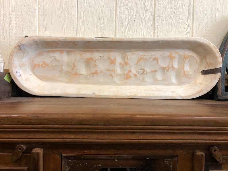 Trough XL White w Metal Strapping