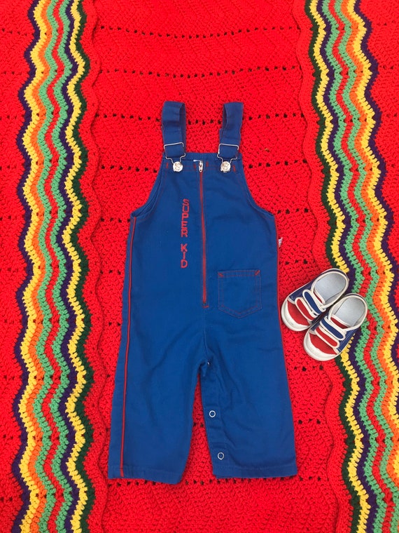 12M Rare! Billy the Kid Overalls Vintage Baby Overall… Gem