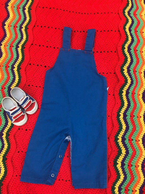 12M Rare! Billy the Kid Overalls Vintage Baby Overall… Gem