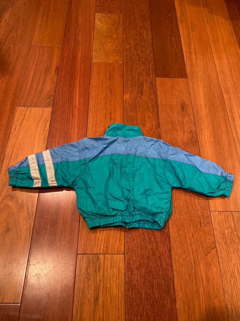 2T Vintage 90s Mickey Mouse and Donald Duck Color Block Windbreaker