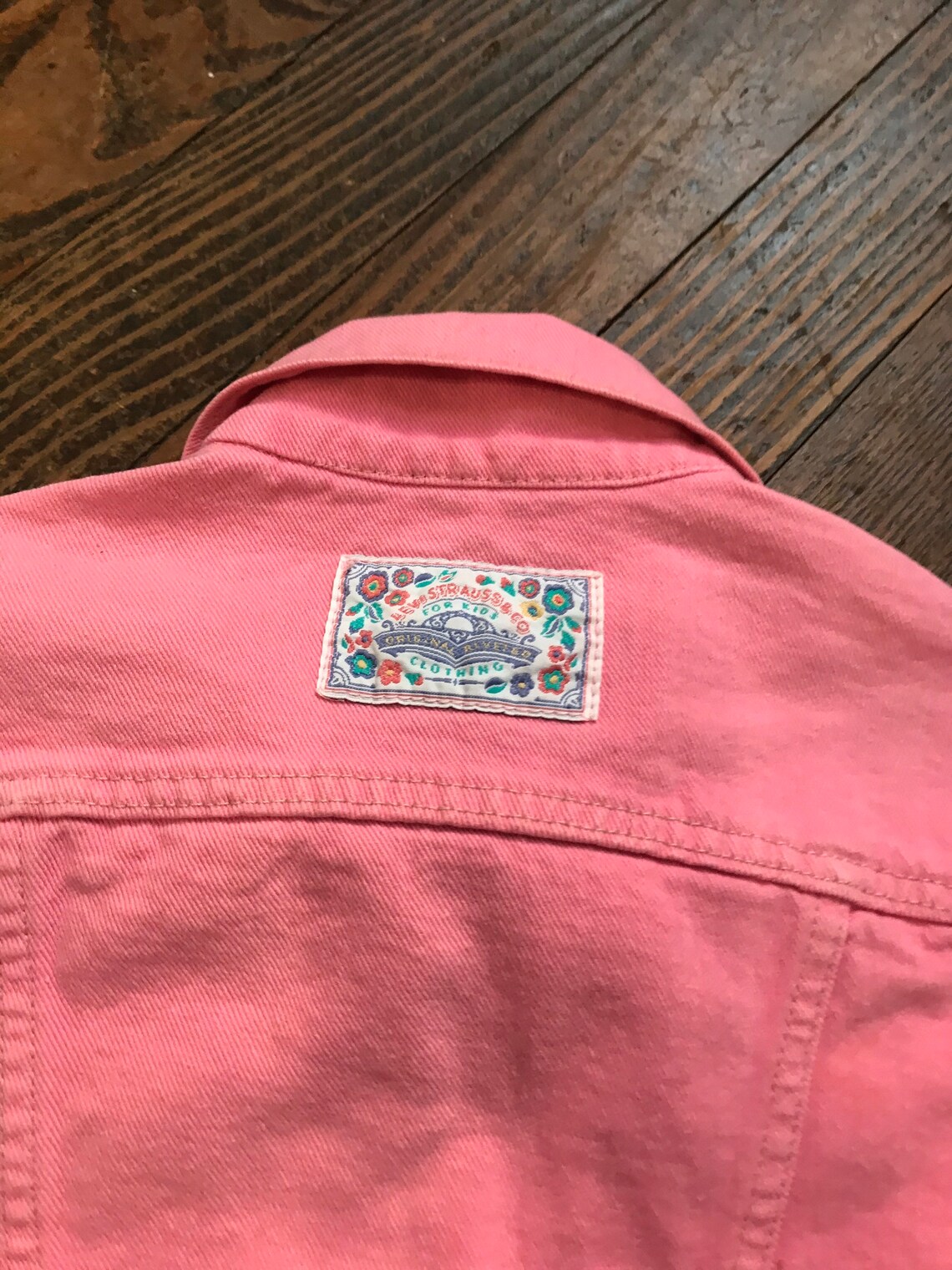 3T Little Levis Denim Jacket Vintage Levis Pink Denim Jacket Etsy