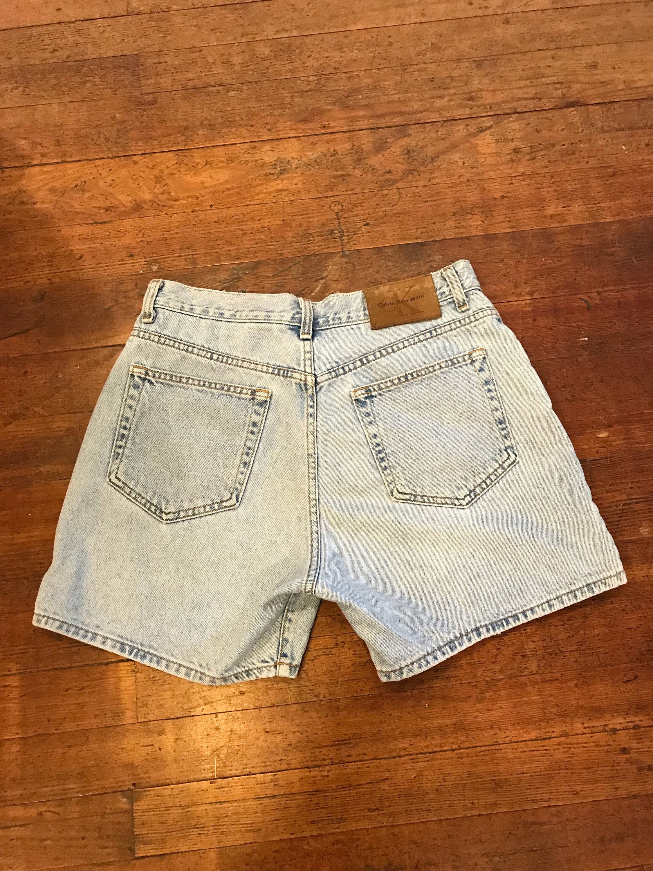 vintage calvin klein jean shorts
