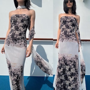 knee length dresses for ladies Jean-Paul Gaultier mesh dress main image 1