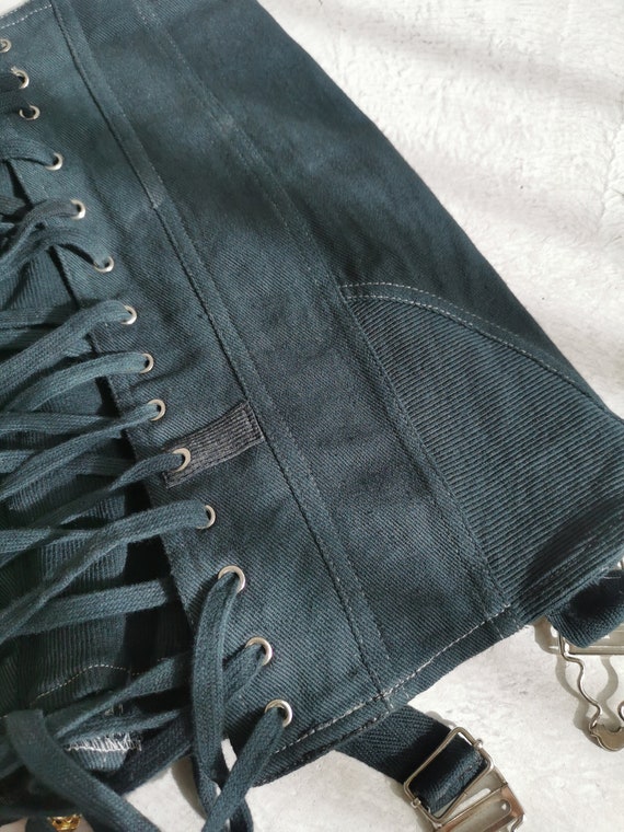 Bondage lingerie corset sheath tight skirt black … - image 7