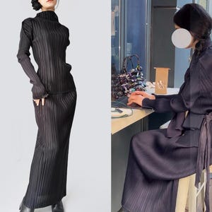 Issey Miyake Pleats Please Black Dress - Etsy