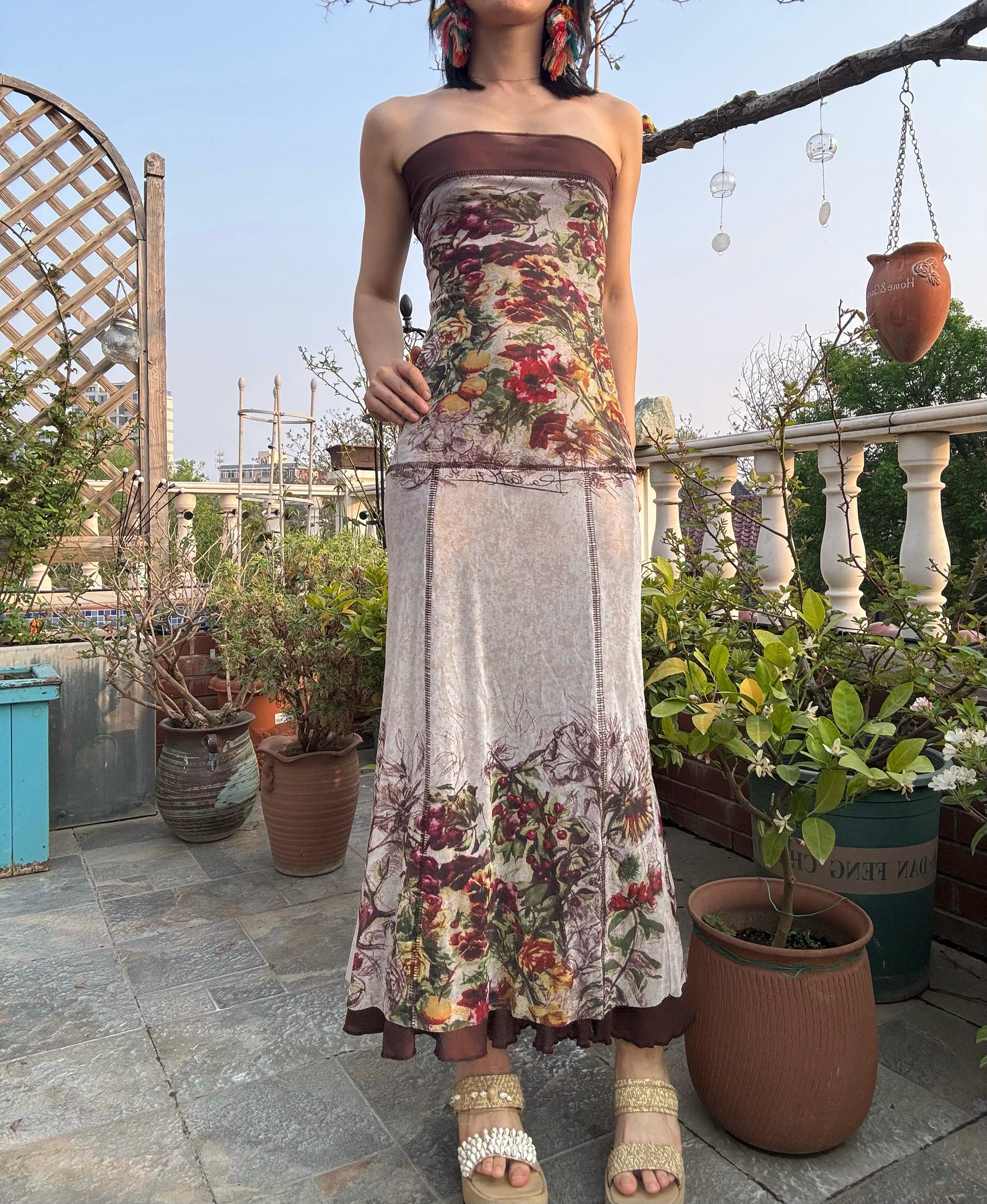 jean paul gaultier asymmetric printed metallic knitted maxi dress Women A-Line V-neck Sweater Size:US 4 Stretch jersey maxi dress Back In Stock US