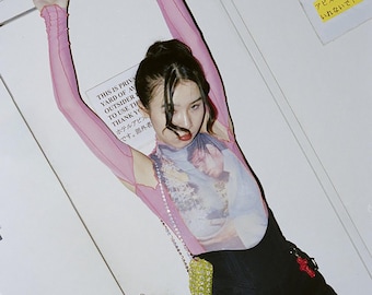Pink Cyberpunk Tattoo Tee: Y2K See Through Top grunge baby spice mesh