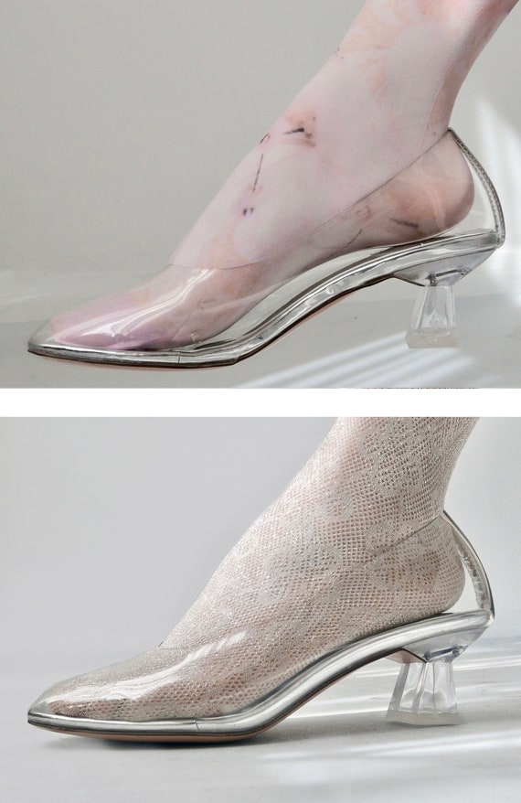 truffle collection clear heels