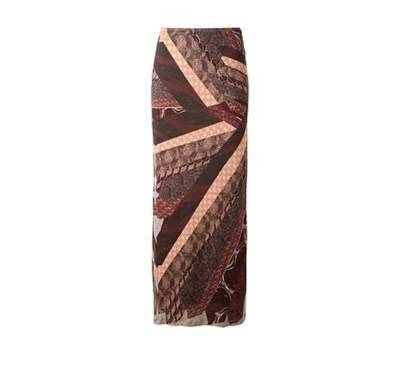 Jean Paul Gaultier  brown  knit maxi skirt high w… - image 8