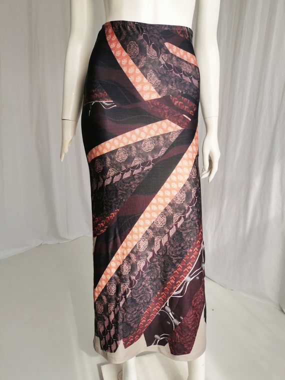 Jean Paul Gaultier  brown  knit maxi skirt high w… - image 6