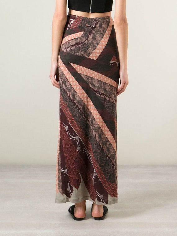 Jean Paul Gaultier  brown  knit maxi skirt high w… - image 9