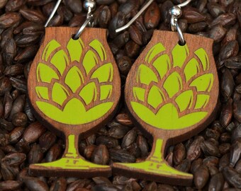 Green Hoppy Aroma Earrings