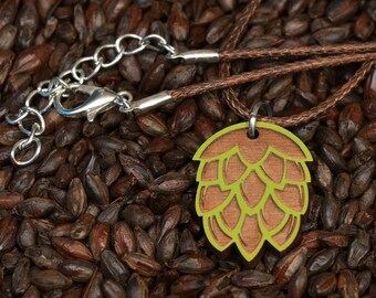 Green Outline Hop Pendant