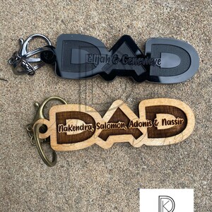 Dad Keychain, Father’s Day Gift,  Custom Keychain Personalized Father’s Day Gift, Unique Father’s Day gift