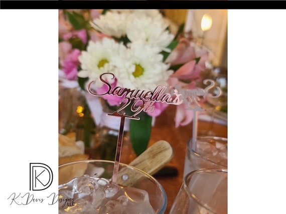 Personalized Drink Stirrers for Weddings/Event