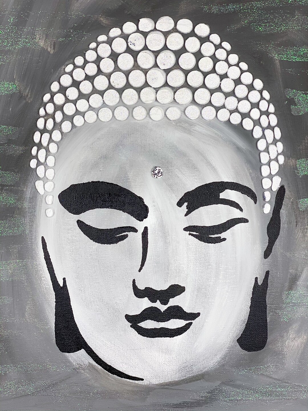 BUDDHA Wall Decor,inspirational Decor,buddha Hand Painted ,spiritual