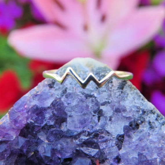 Energy Vibration Frequency Ring Sterling Silver Spiritual Ring