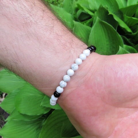 if six was nine BONE BRACELET BLK×WHT if six was nine BONE BRACELET BLK×WHT