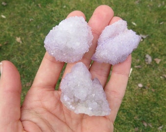 Spirit Quartz Crystal Cluster 1.5" - Cactus Quartz Stone - Lavender Amethyst Quartz Point - Fairy Quartz
