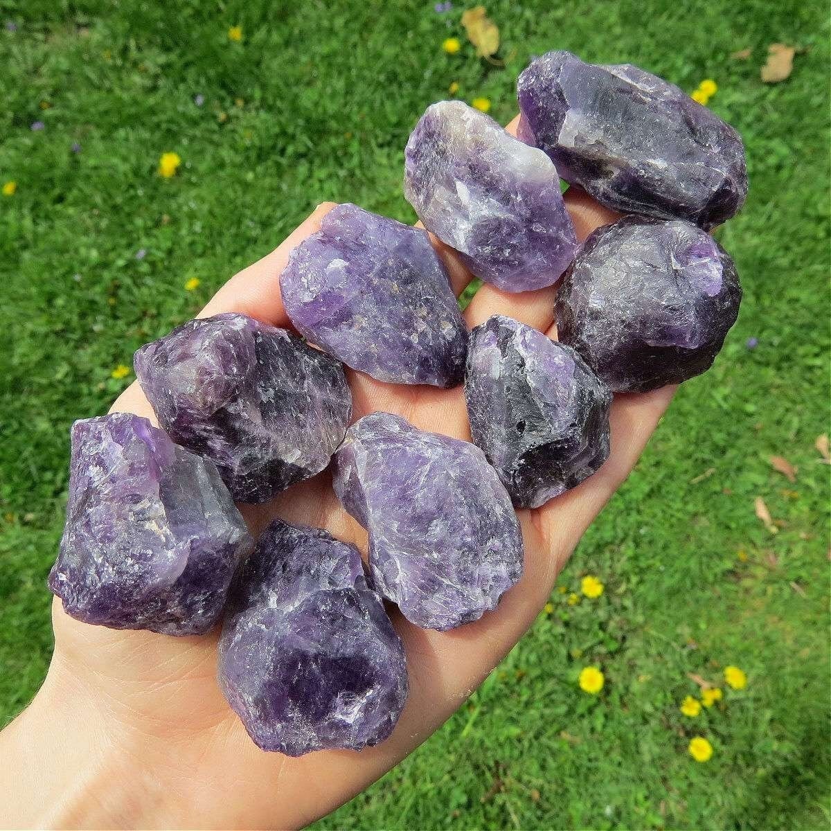 Amethyst Crystal Rock Purple Amethyst Stone Decor Natural Raw 53lb