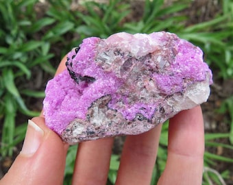 Raw Cobaltoan Calcite Crystal Chunk 2.25" - Pink Calcite Stone - Heart Chakra Crystal for Love