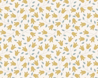 Tilda Apple Butter Nancy Yellow Fabric Sold by the Yard and Cut Continuous