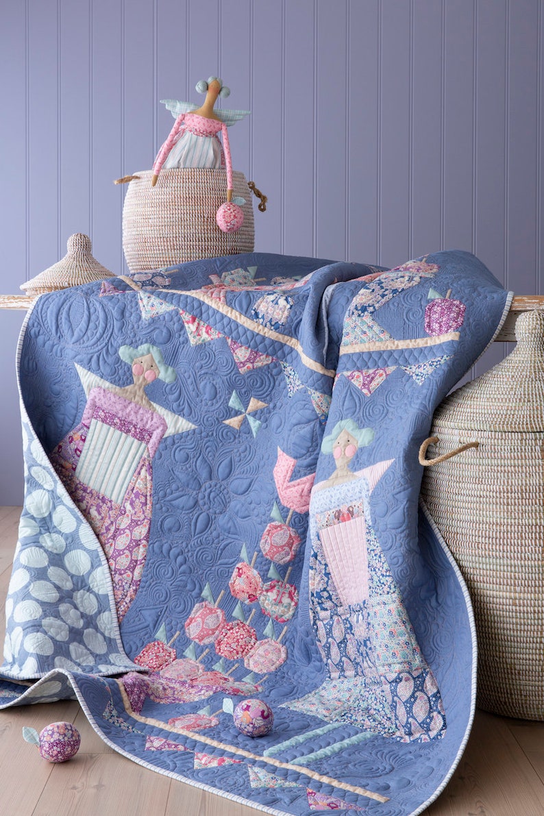 PLUM GARDEN by Tilda Fabrics Tone Finnanger TIL100186-12 yard continuous cuts Teardrop Nutmeg