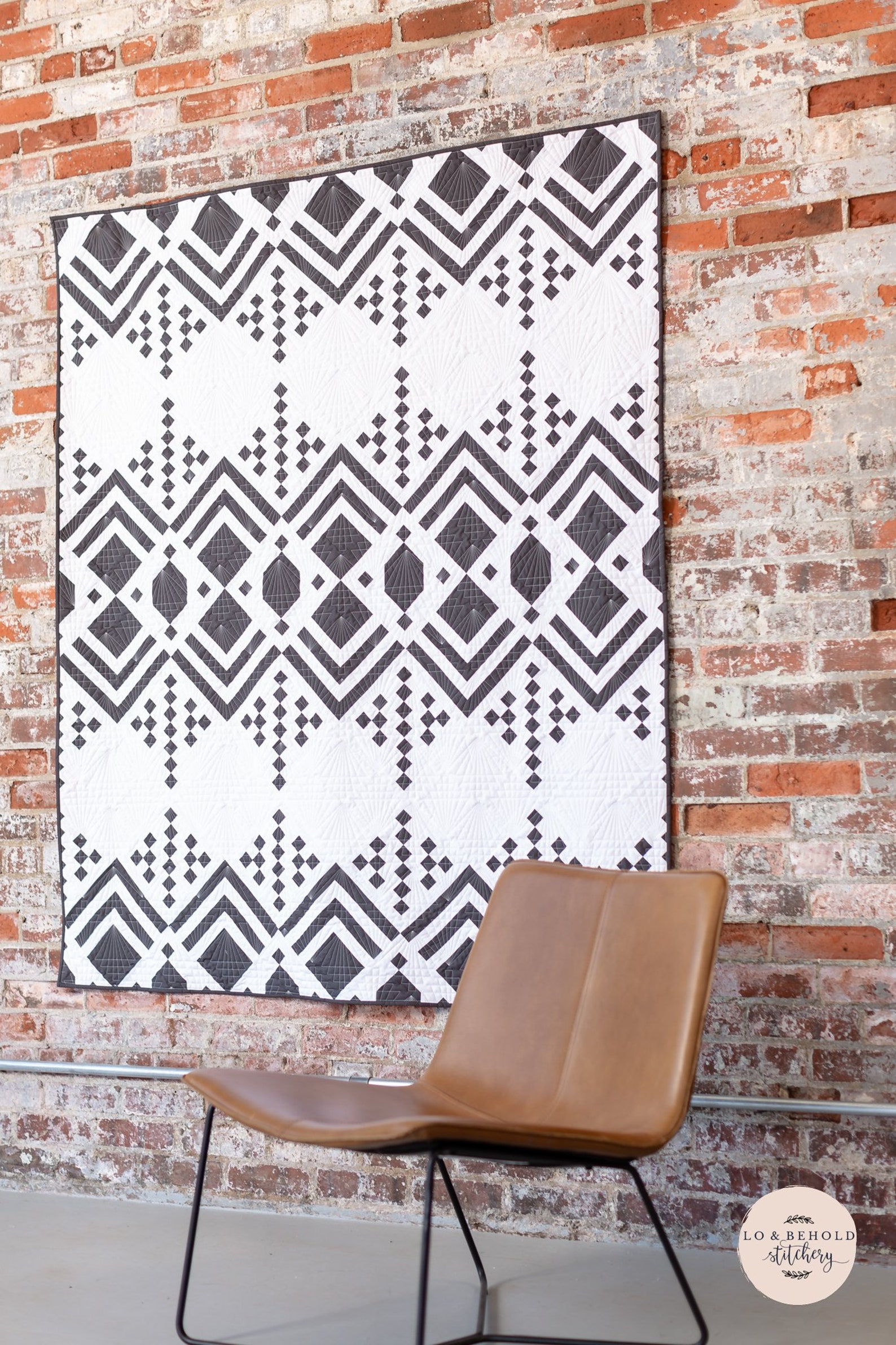 Deco Quilt Pattern by Lo & Behold Stitchery LBS 121 Etsy