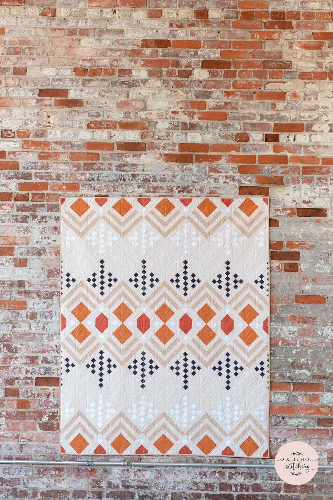 Deco Quilt Pattern by Lo & Behold Stitchery LBS 121 Etsy