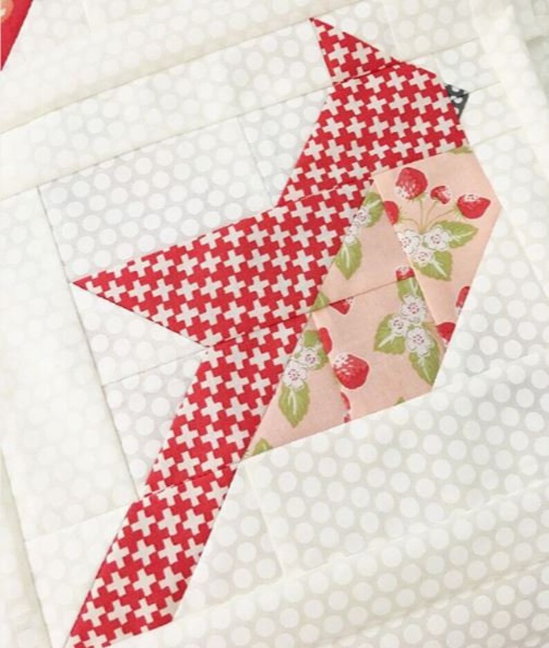 CARDINALS Quilt Pattern from The Pattern Basket by Margot Etsy