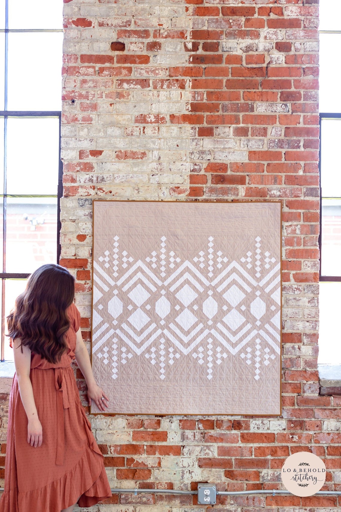 Deco Quilt Pattern by Lo & Behold Stitchery LBS 121 Etsy