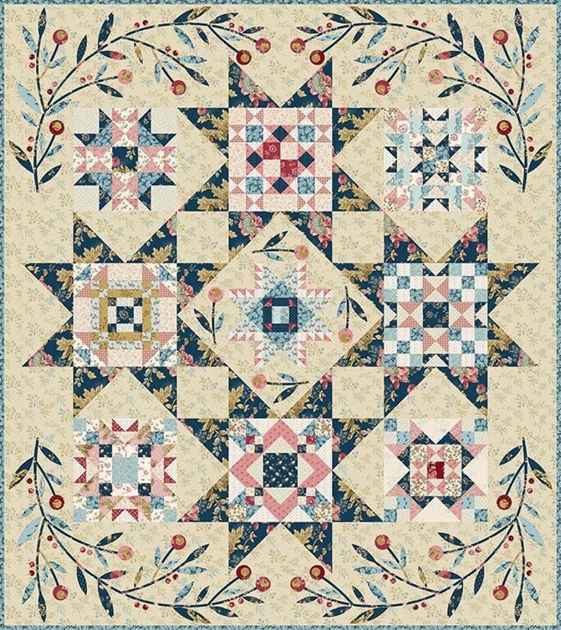 SUPER BLOOM Quilt Pattern by Edyta Sitar of Laundry Basket Etsy
